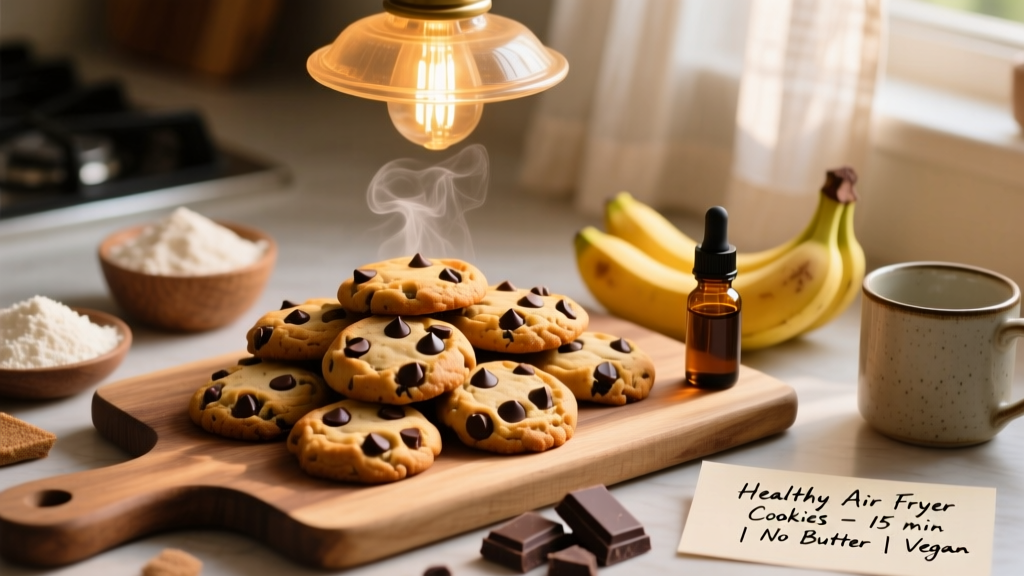 Healthy Air Fryer Chocolate Chip Cookies