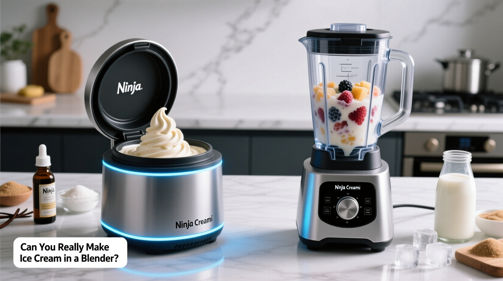 ninja creami vs regular blender can you really make ice cream in a blender