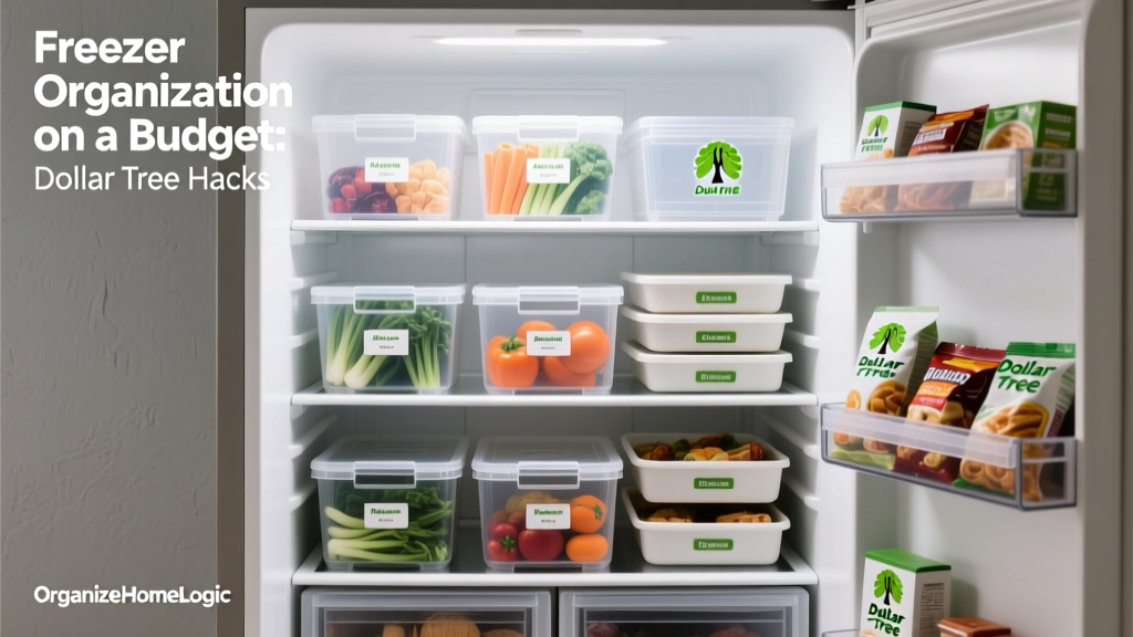 Freezer Organization on a Budget: Dollar Tree Hacks
