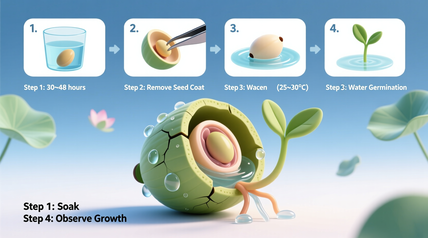 How to Germinate Lotus Seeds: Step-by-Step Guide