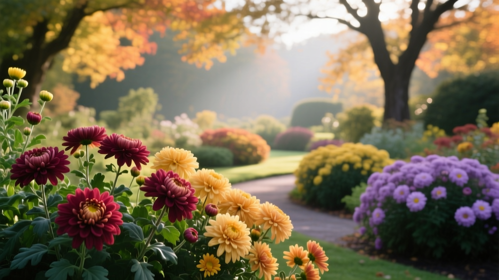 Autumn Garden Design with Chrysanthemums: 10 Stunning Color Combinations for Fall