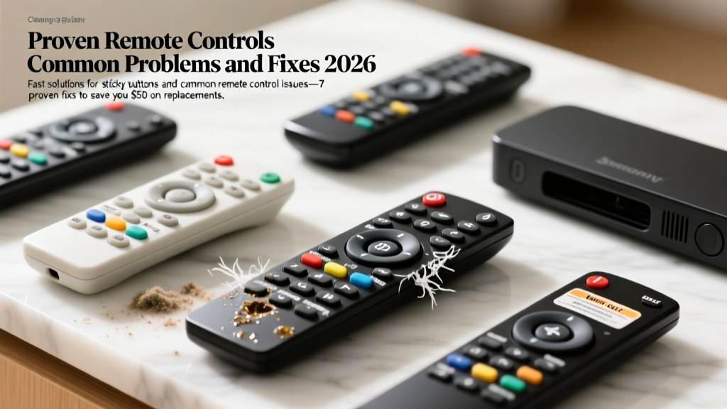 Proven Remote Controls Common Problems and Fixes 2026