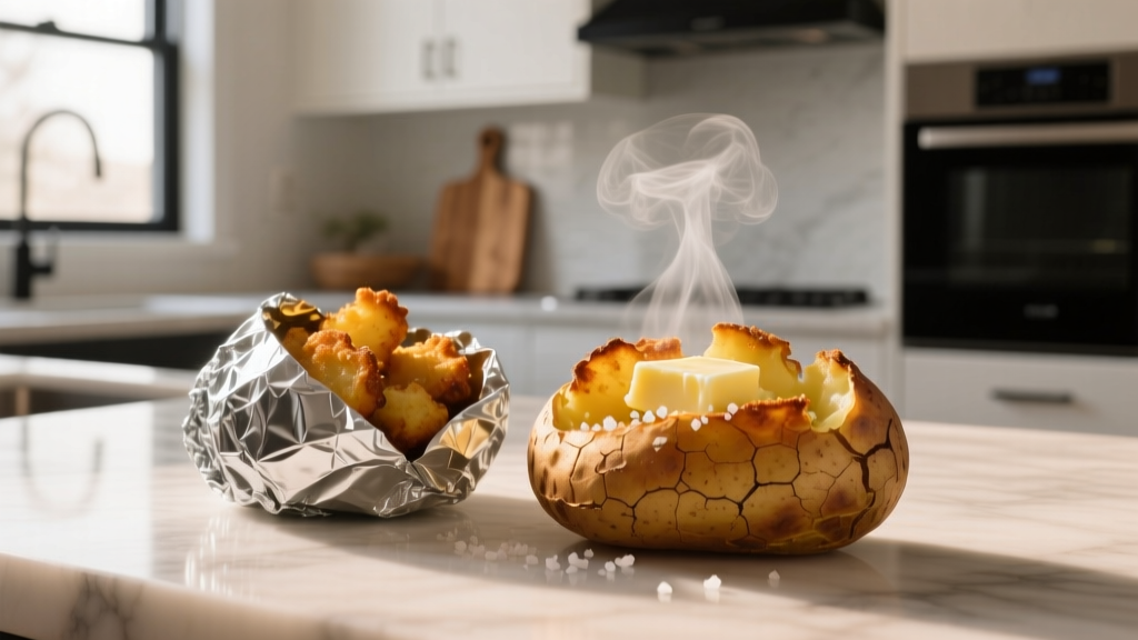 Air Fryer Baked Potatoes: Foil or No Foil?