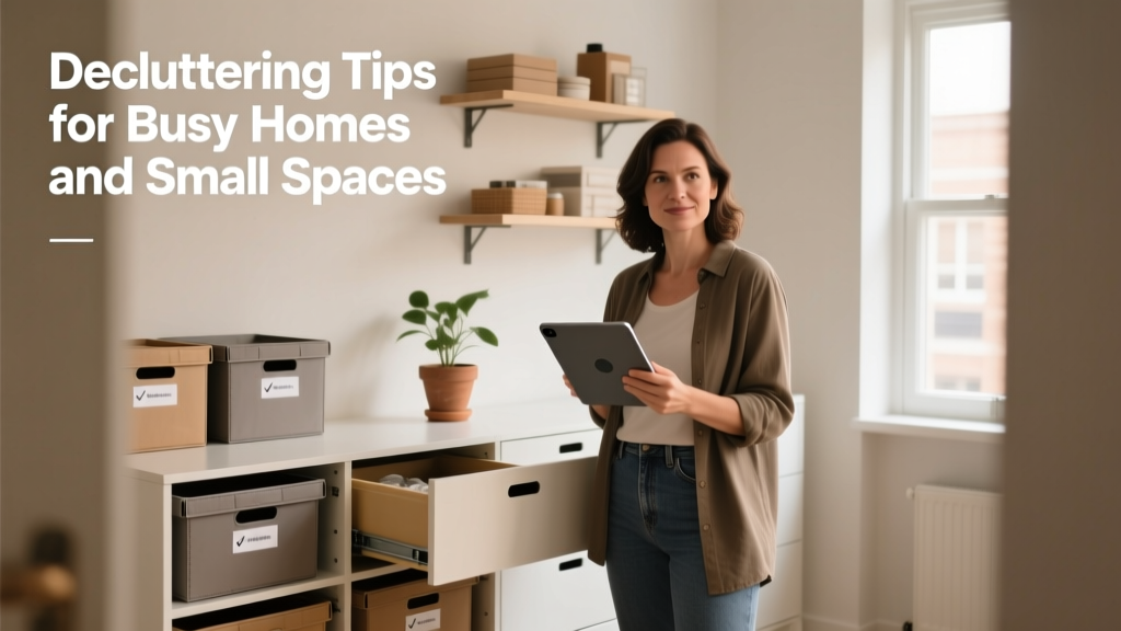 Decluttering Tips for Busy Homes and Small Spaces
