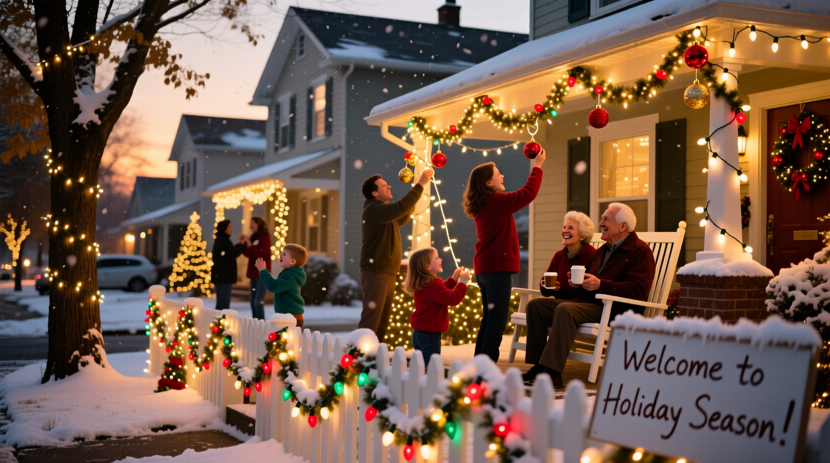 why do some people start decorating with christmas lights in november