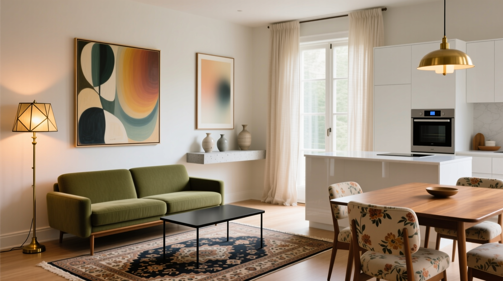 how to mix vintage and modern pieces without looking dated