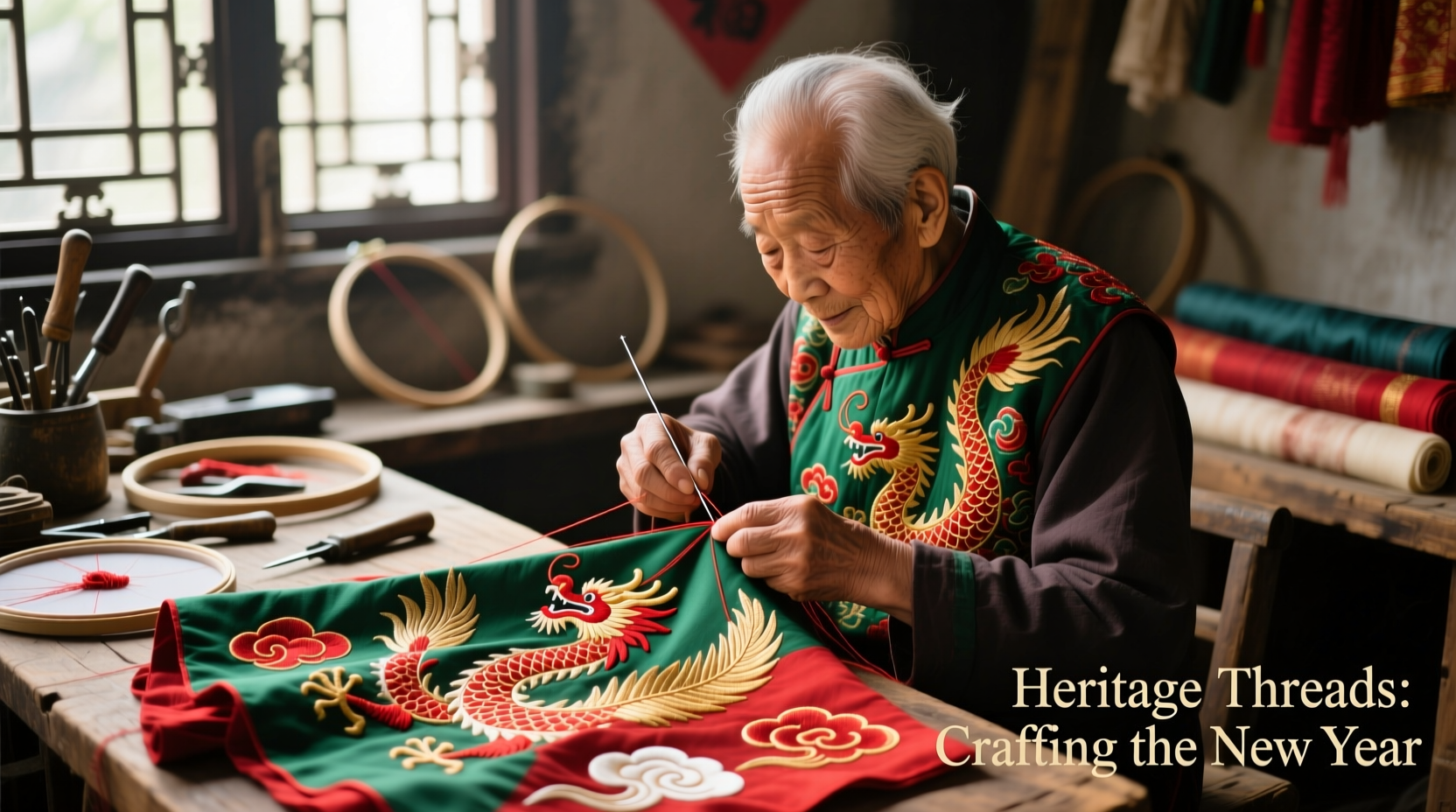 Crafting the Chinese New Year Traditional Costume: Silk & Symbols