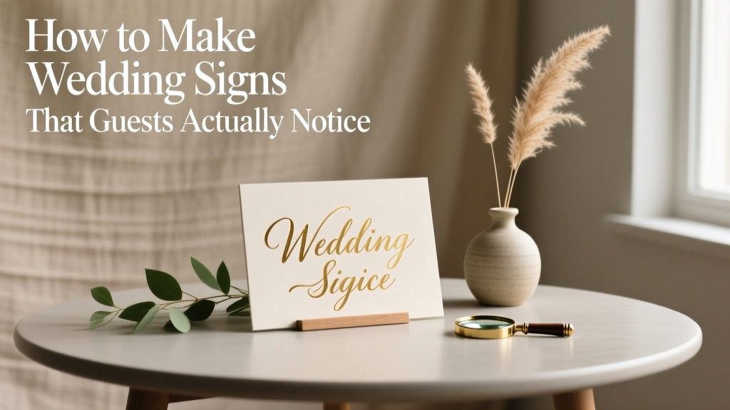 Wedding Signs DIY Guide: Budget-Friendly & Beautiful (2026)