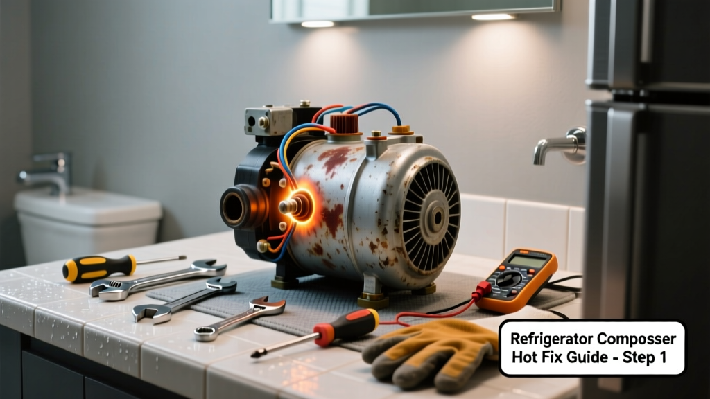 Refrigerator Compressor Hot in Bathroom Fix Guide