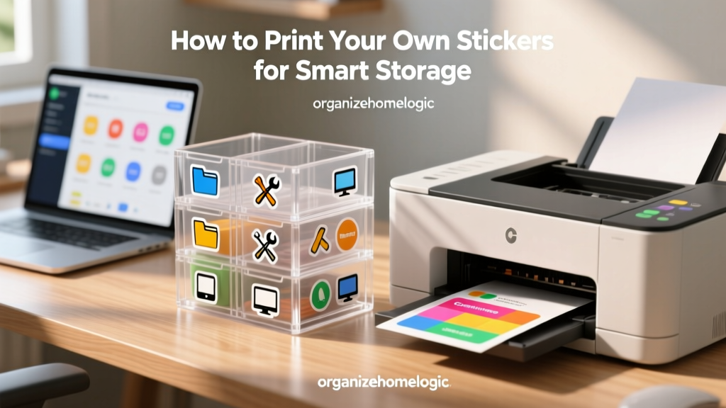 How to Print Your Own Stickers for Smart Storage