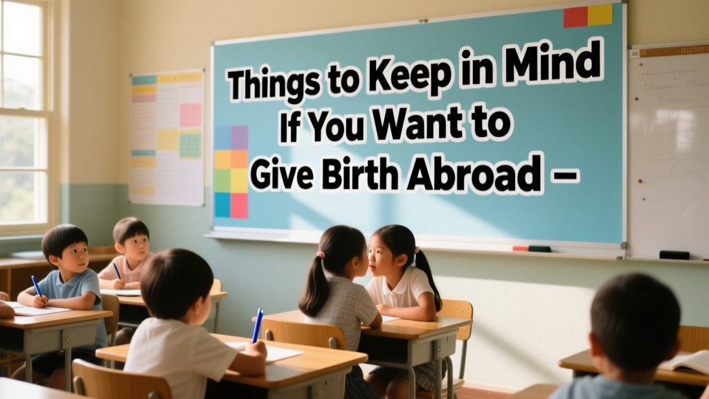 A List of Things to Keep in Mind If You Want to Give Birth Abroad: Practical, Legal, and Developmental Considerations for Families