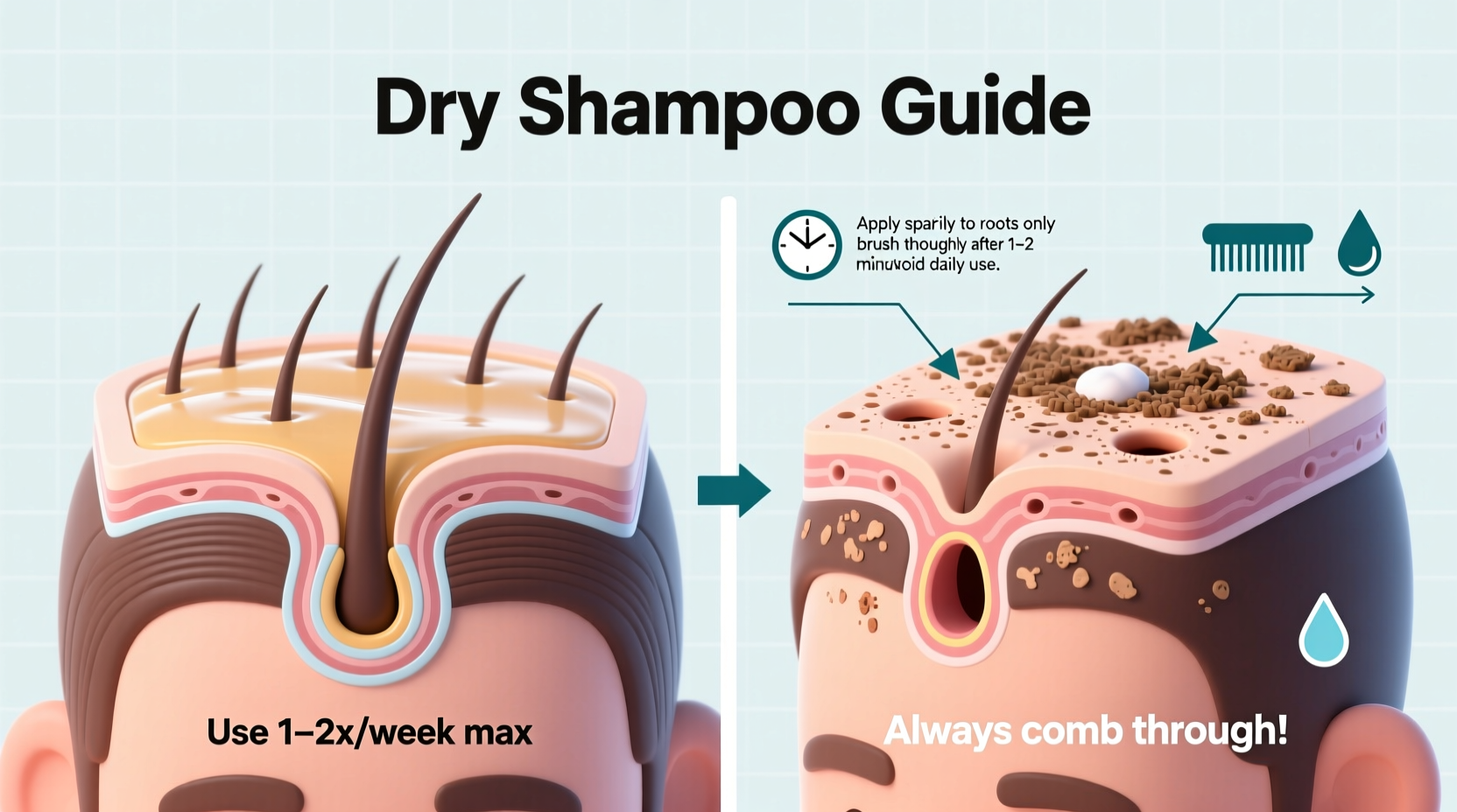 does dry shampoo damage your scalp with frequent use and how to use it safely