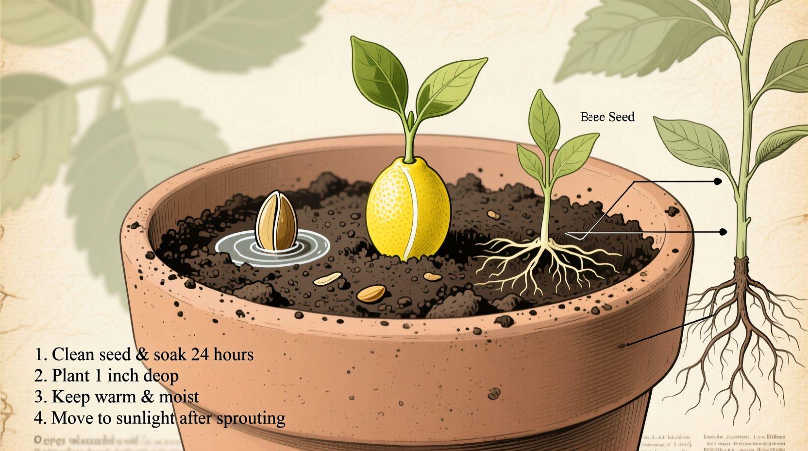 How to Grow Lemon from Seed: Complete Guide & Timeline