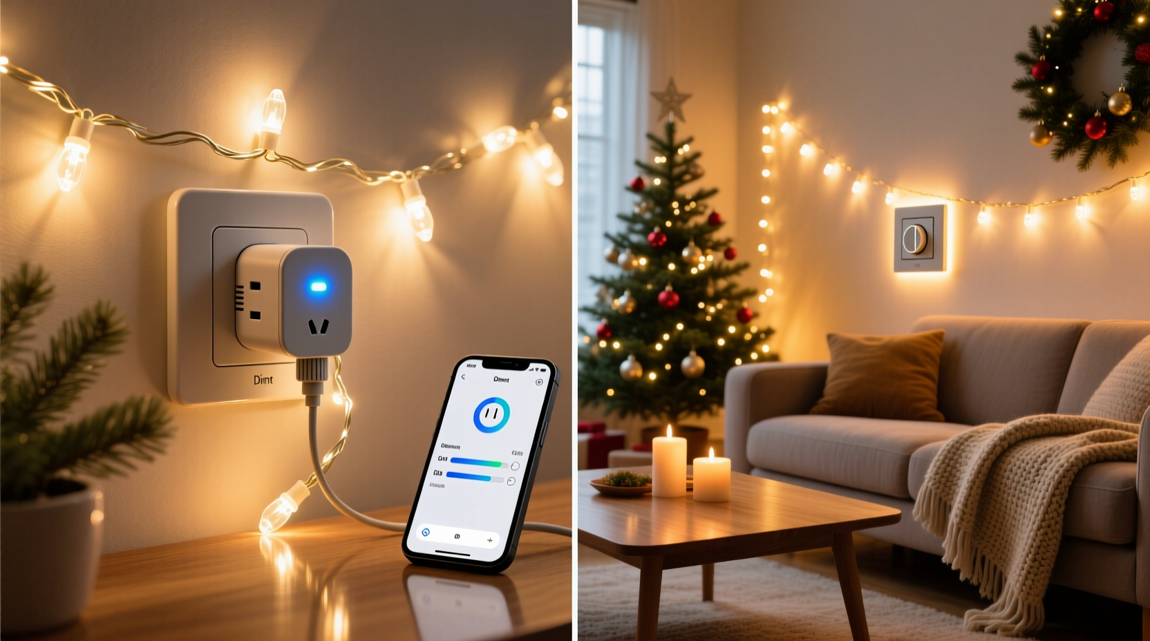 smart plug vs built in dimmer for controlling christmas lights remotely