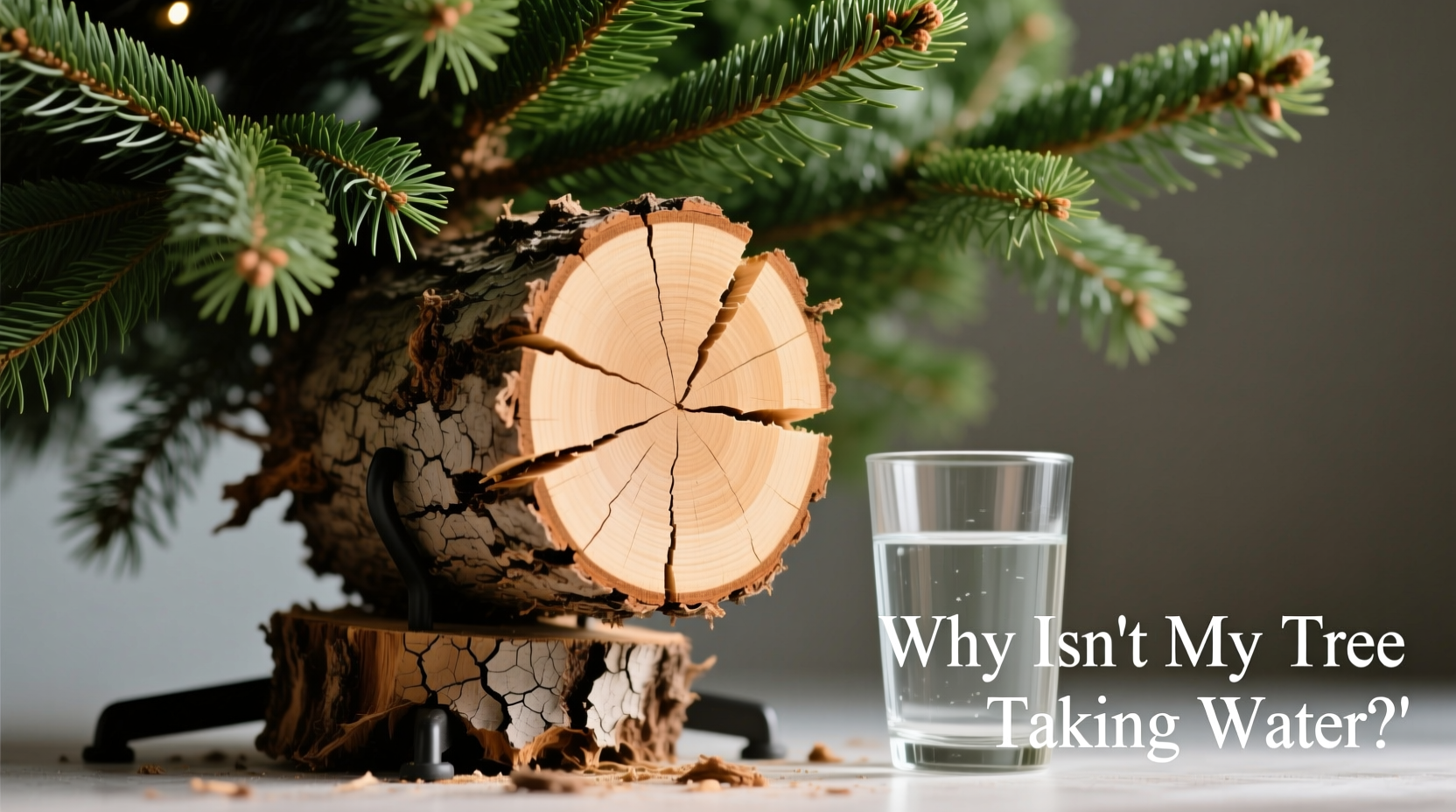 why is my christmas tree not taking in water and how to fix it