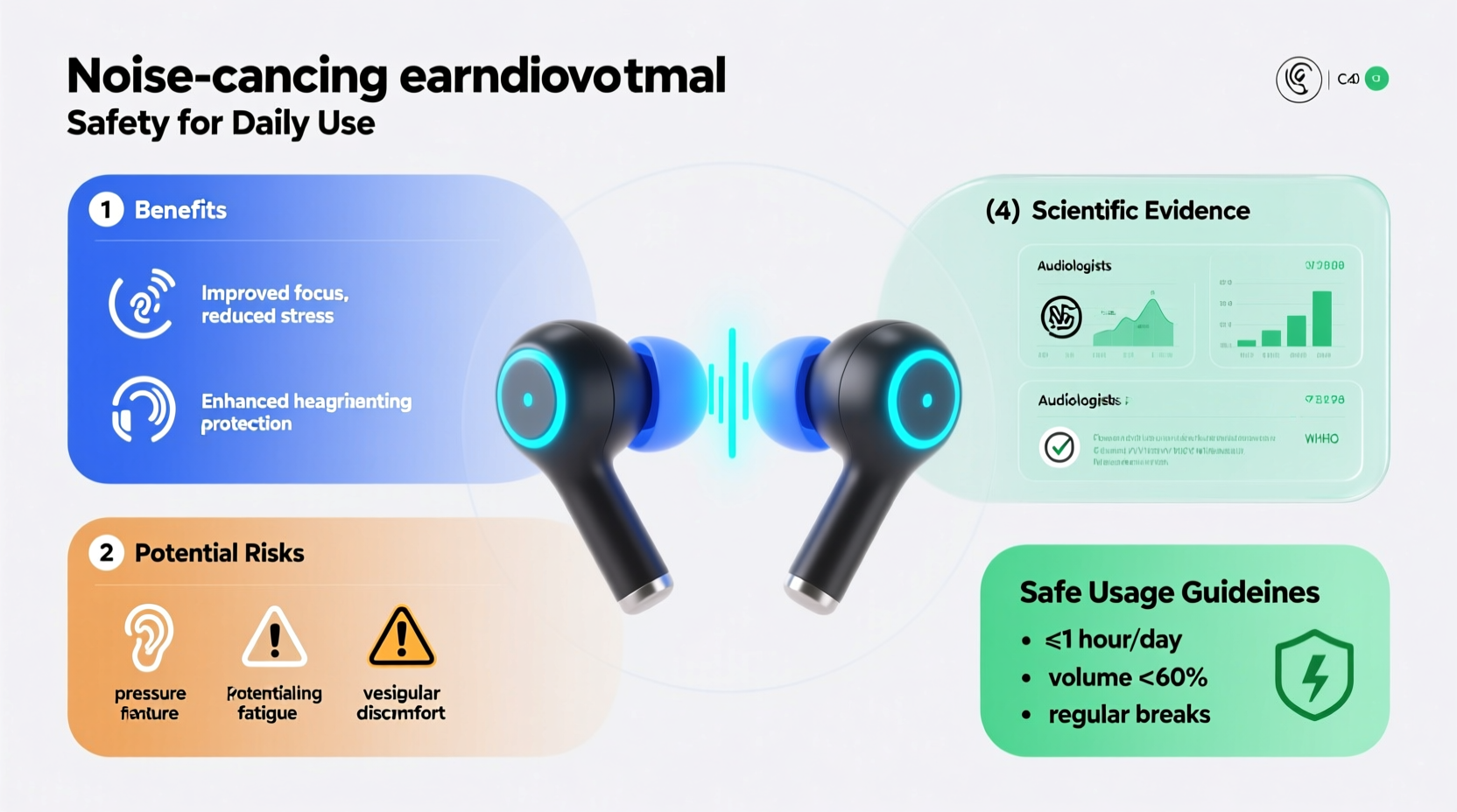 are noise cancelling earbuds safe for daily use potential risks and benefits