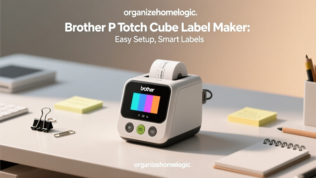 Brother P Touch Cube Label Maker: Easy Setup, Smart Labels