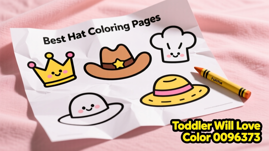 Best Hat Coloring Pages Toddlers Will Love: Developmentally Optimized Designs for Ages 18–36 Months