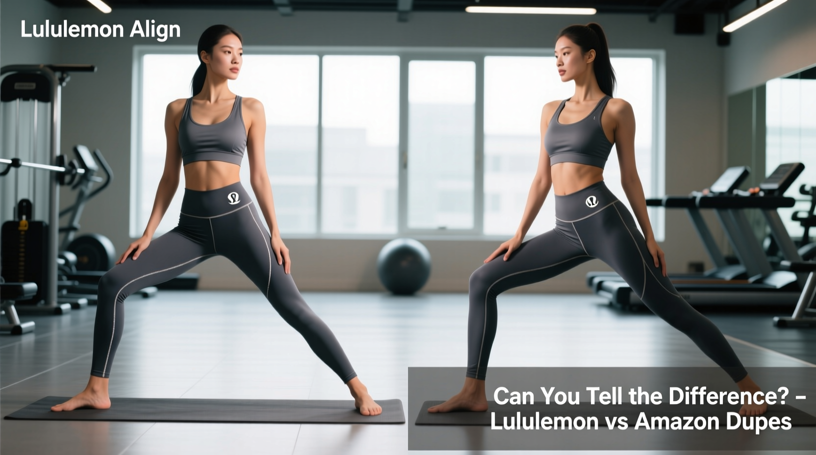 lululemon align vs amazon dupes can anyone actually tell the difference in the gym