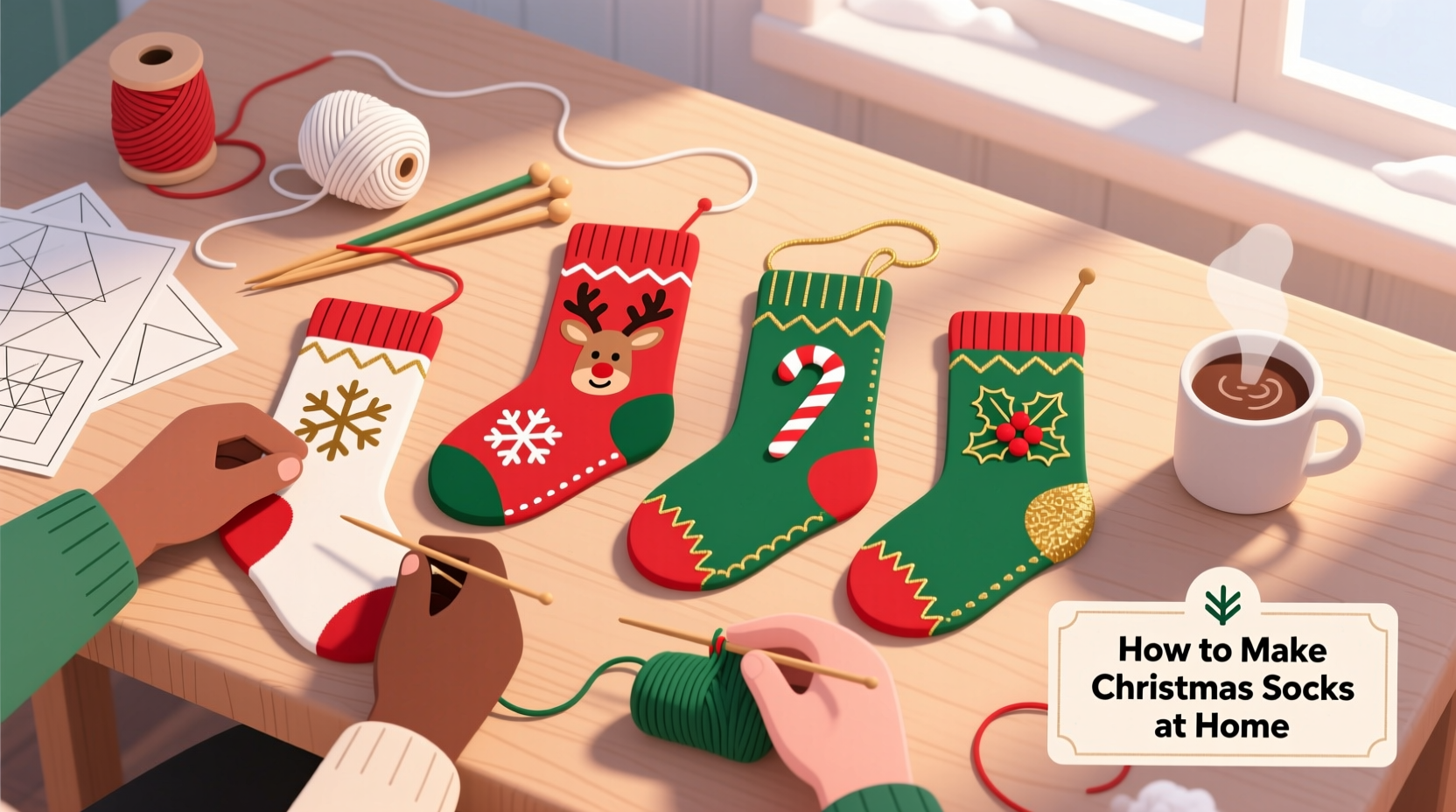 how to make christmas socks