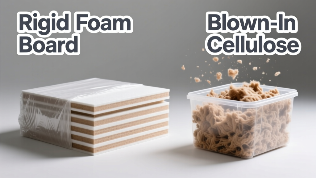 Rigid Foam Board vs Blown-In Cellulose: Which Insulation Wins?