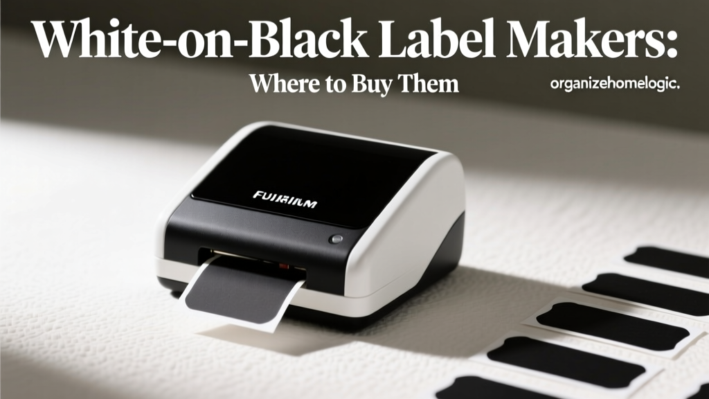 White-on-Black Label Makers: Where to Buy Them