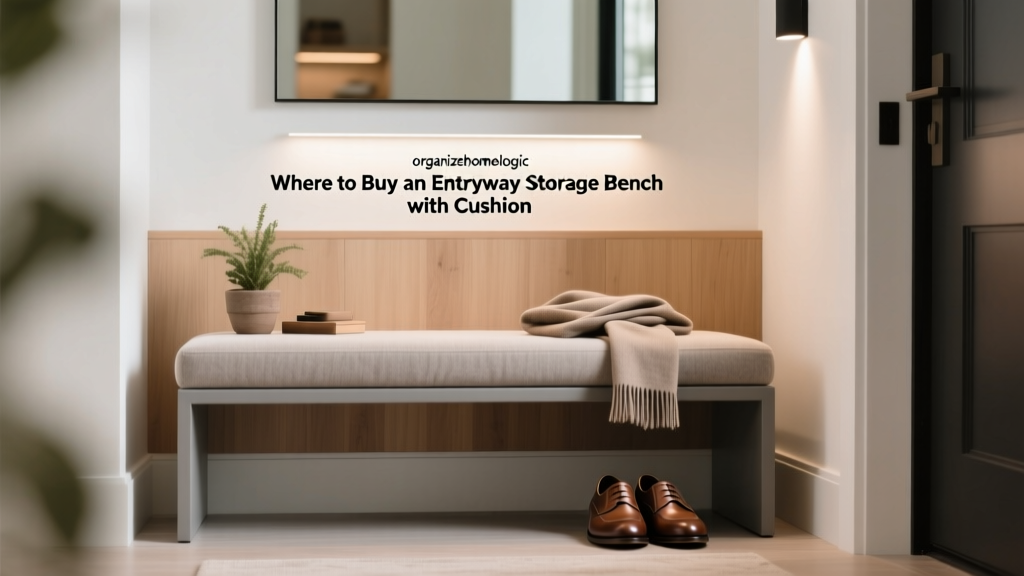 Where to Buy an Entryway Storage Bench with Cushion