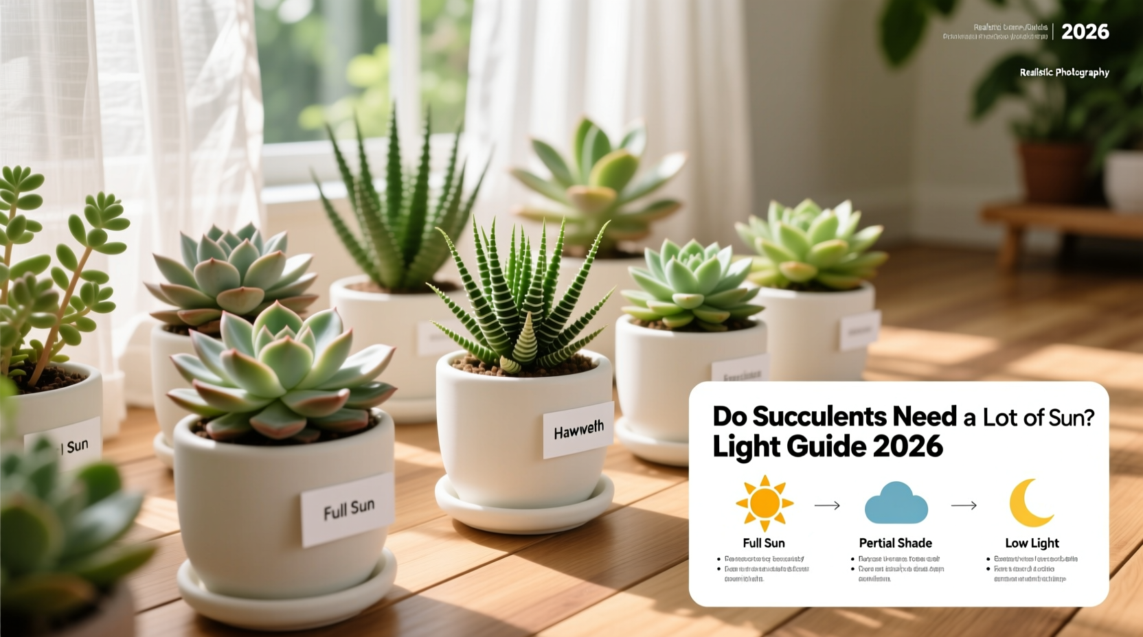 Succulent Light Guide: 5 Sun Rules | TheHomeSprouts