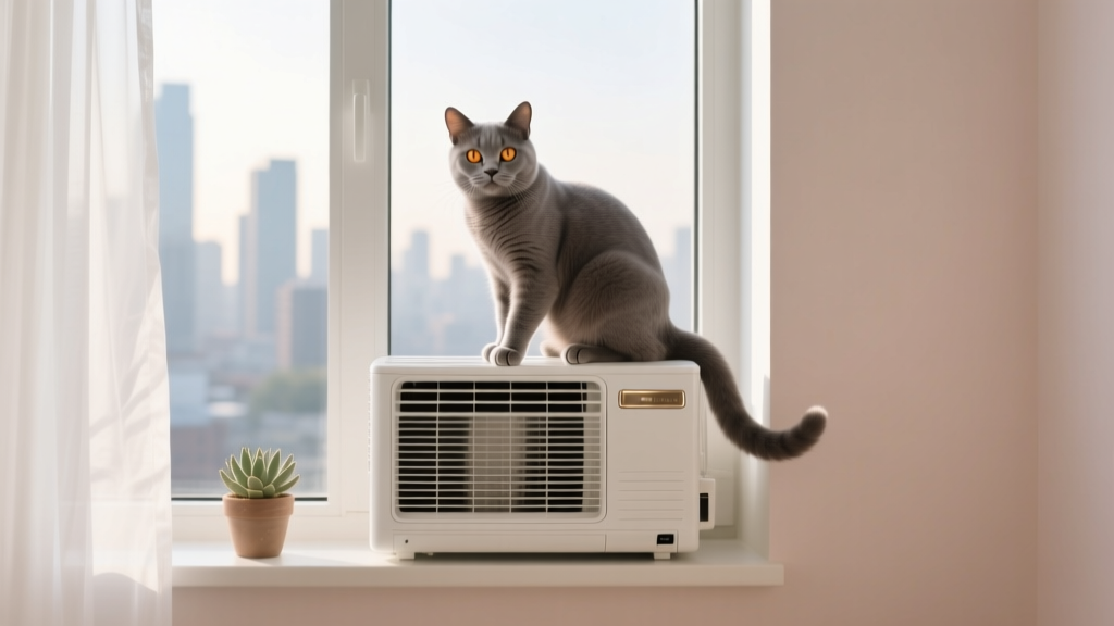 Why Cats Sit on the Window Air Conditioner