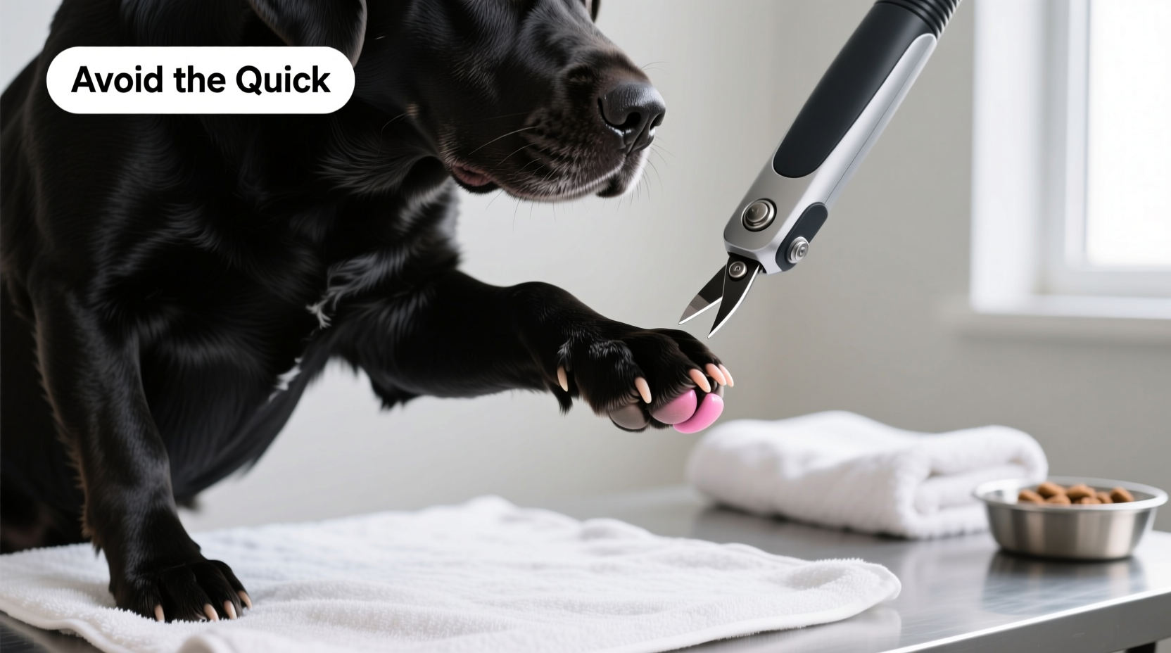 how to trim black dog toenails without hitting the quick