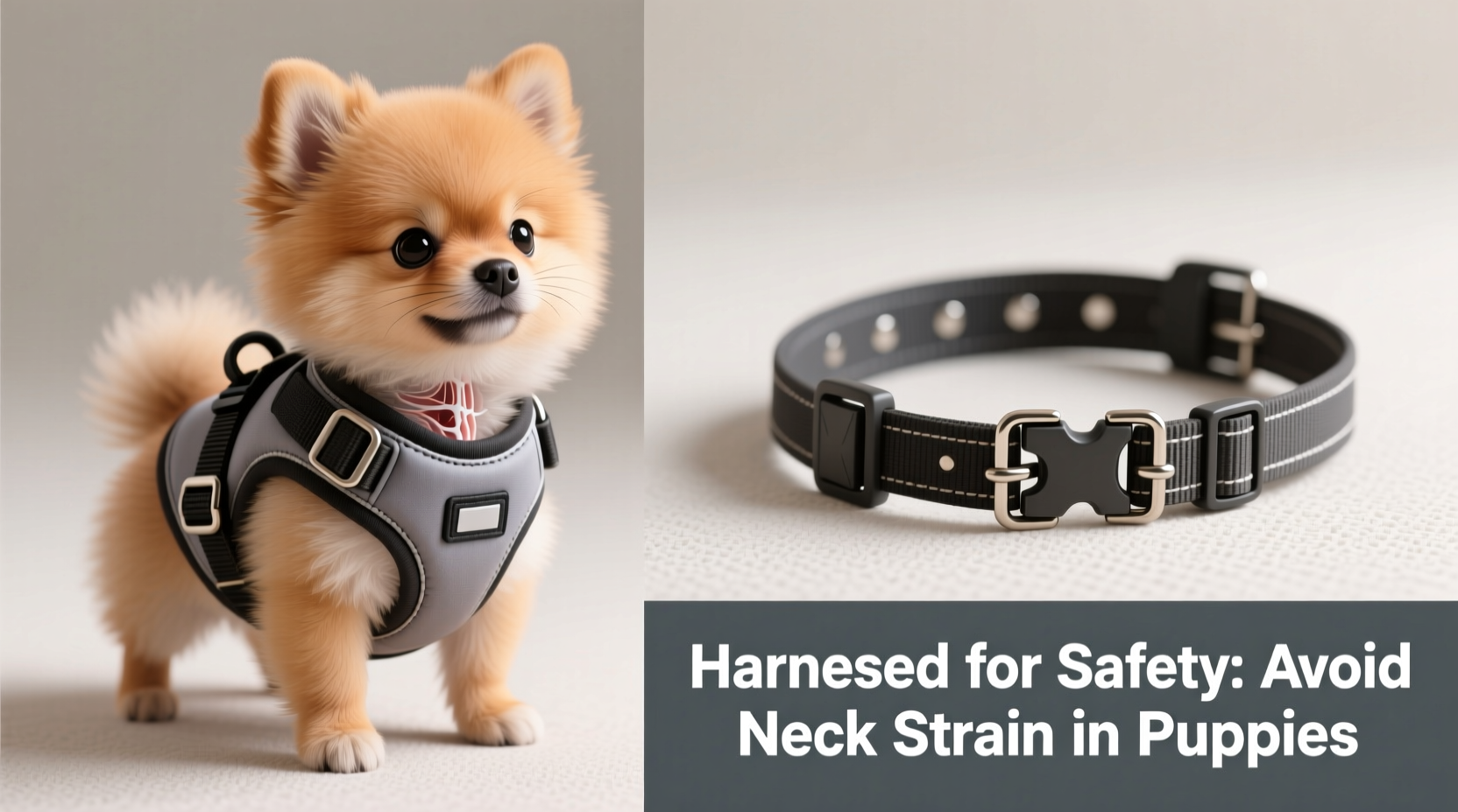 harness vs collar for puppies avoiding neck strain effectively
