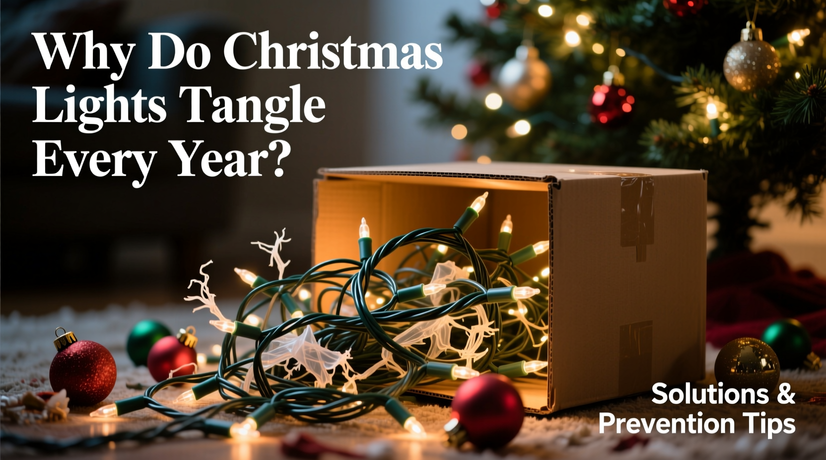why do my christmas lights tangle every year and how to prevent it