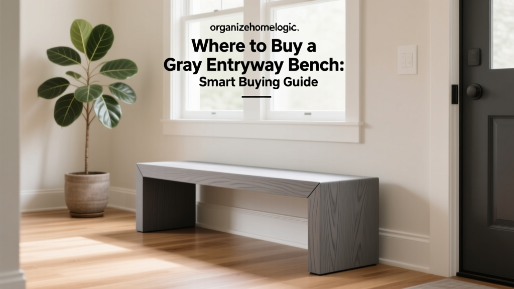 Where to Buy a Gray Entryway Bench: Smart Buying Guide