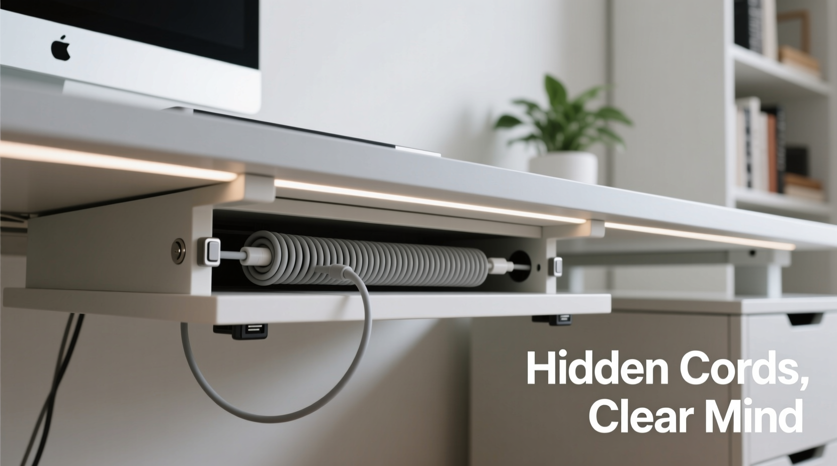 Best Ways To Hide Cords Under Desk For A Clean Minimalist Workspace