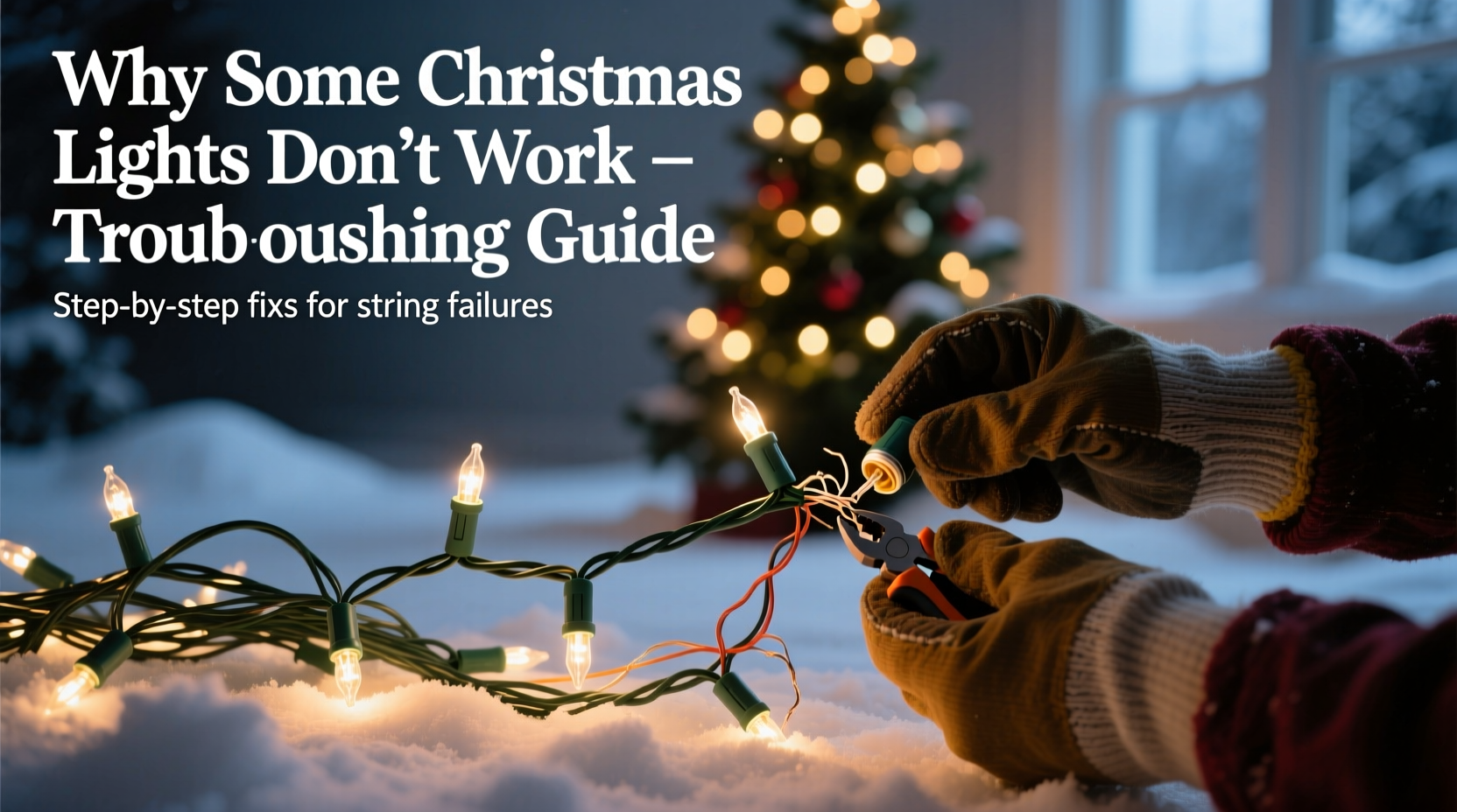 why are some christmas lights not working troubleshooting guide for string failures