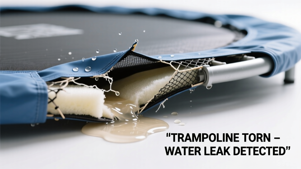 Trampoline Torn Leaking Water: Quick Diagnosis