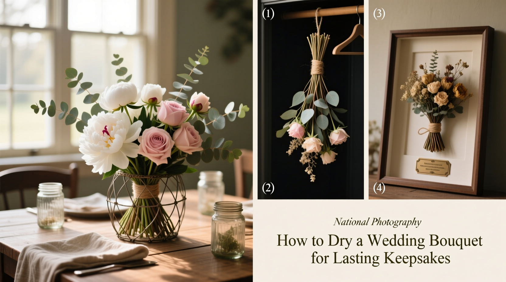 how to dry wedding bouquet