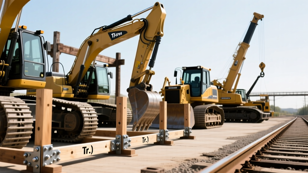 Railroad Maintenance Equipment Types: How Heavy Equipment Can Be Fastened to Wood Framing Using a Trestle Anchor
