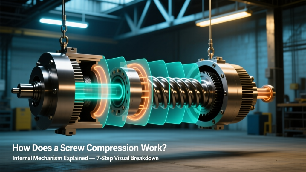 How a Screw Compressor Works: 7-Step Visual Guide