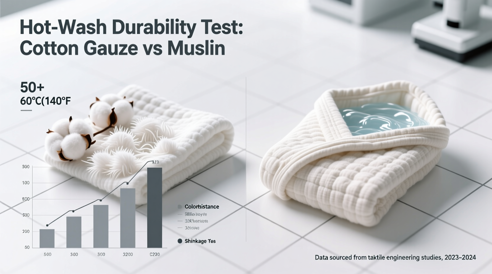 cotton gauze vs muslin which survives hot washes