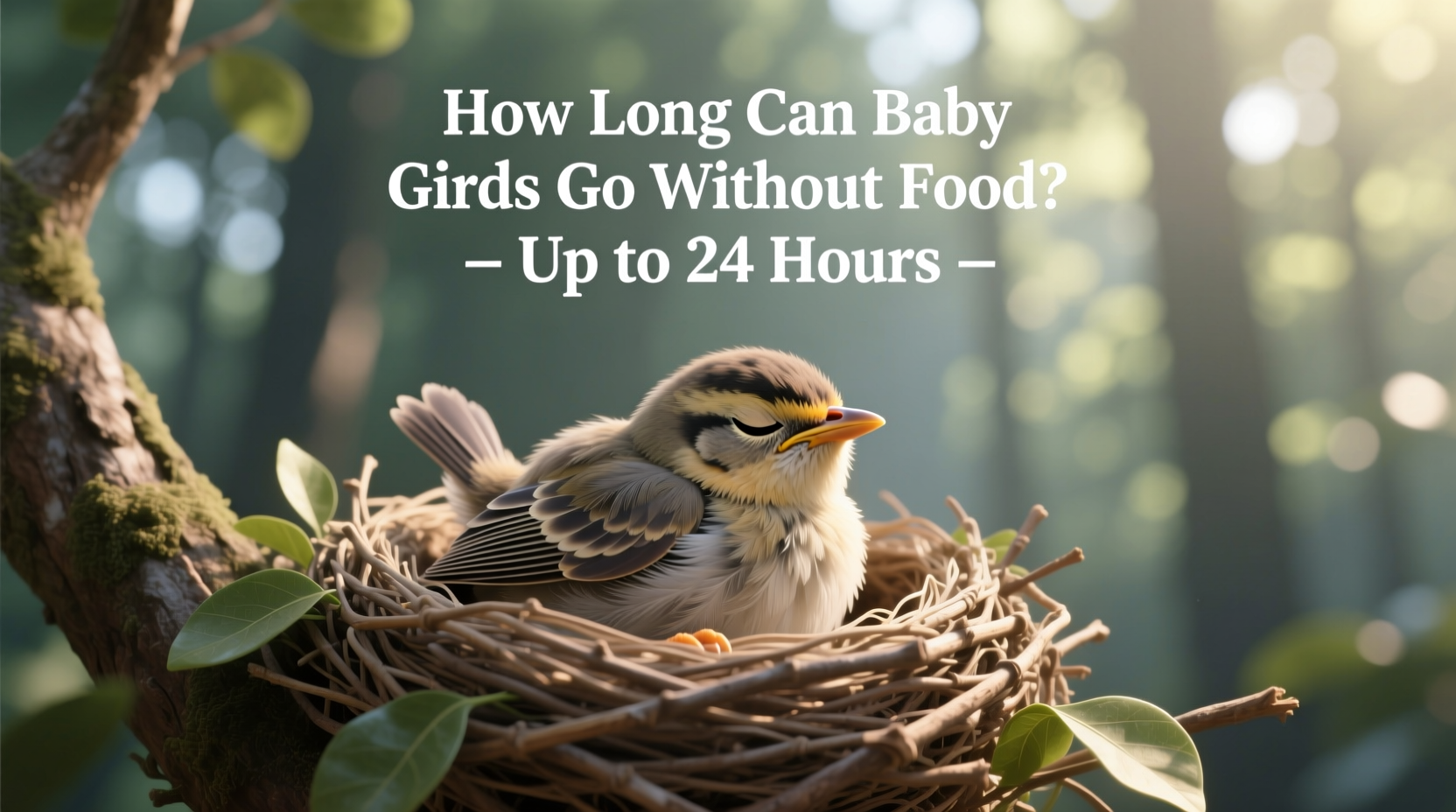 How Long Can Baby Birds Go Without Food? Up to 24 Hours