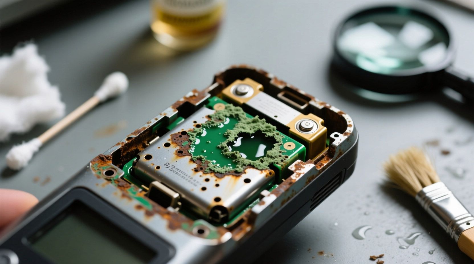 how to fix corroded battery compartments