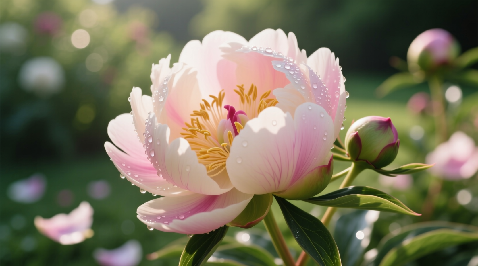 peony blooming tips