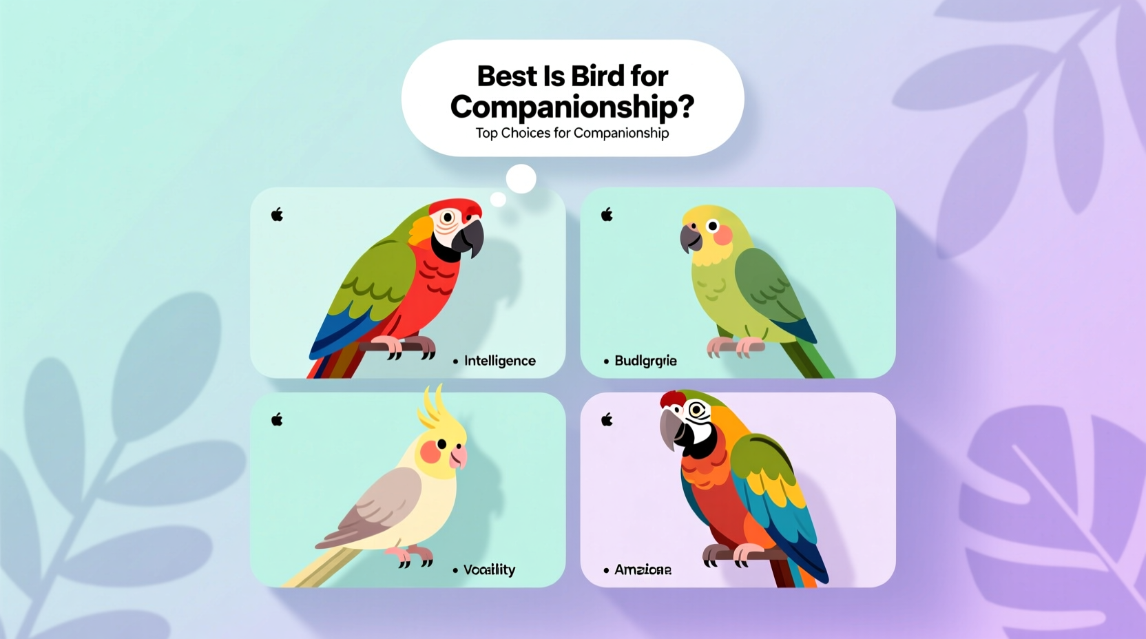 what is the best bird for a pet