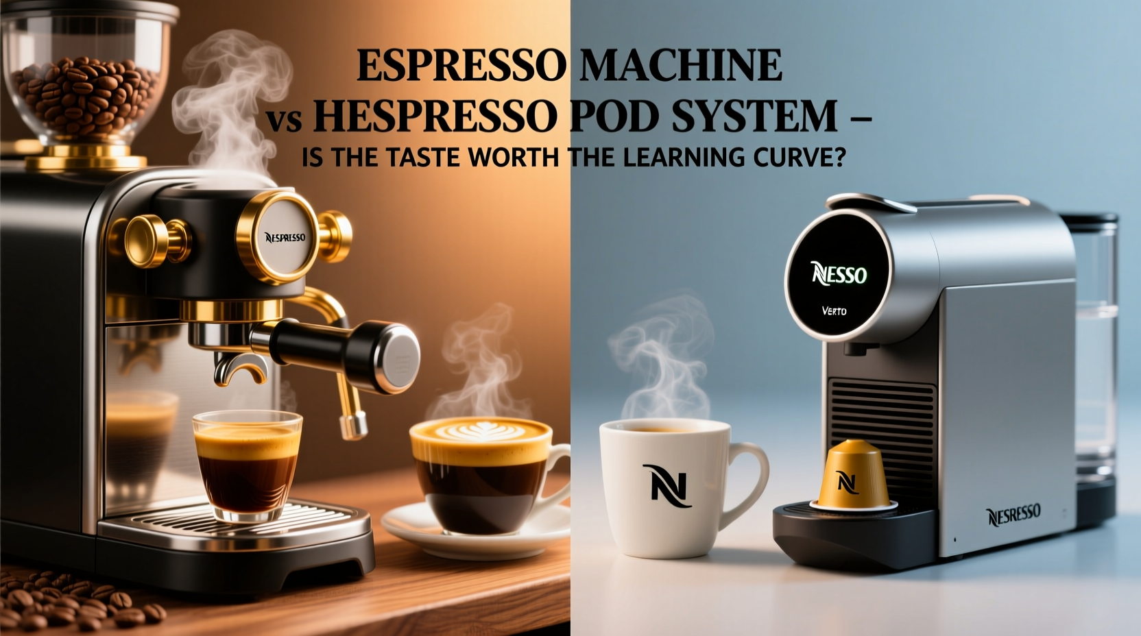 espresso machine vs nespresso pod system is the taste difference worth the learning curve