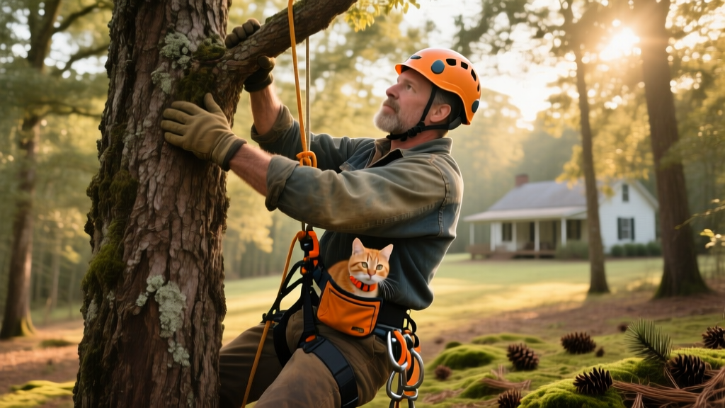 Meet Normer Adams, the Hero Tree Climber Behind 'Cat Man Do' Cat Rescue in Georgia