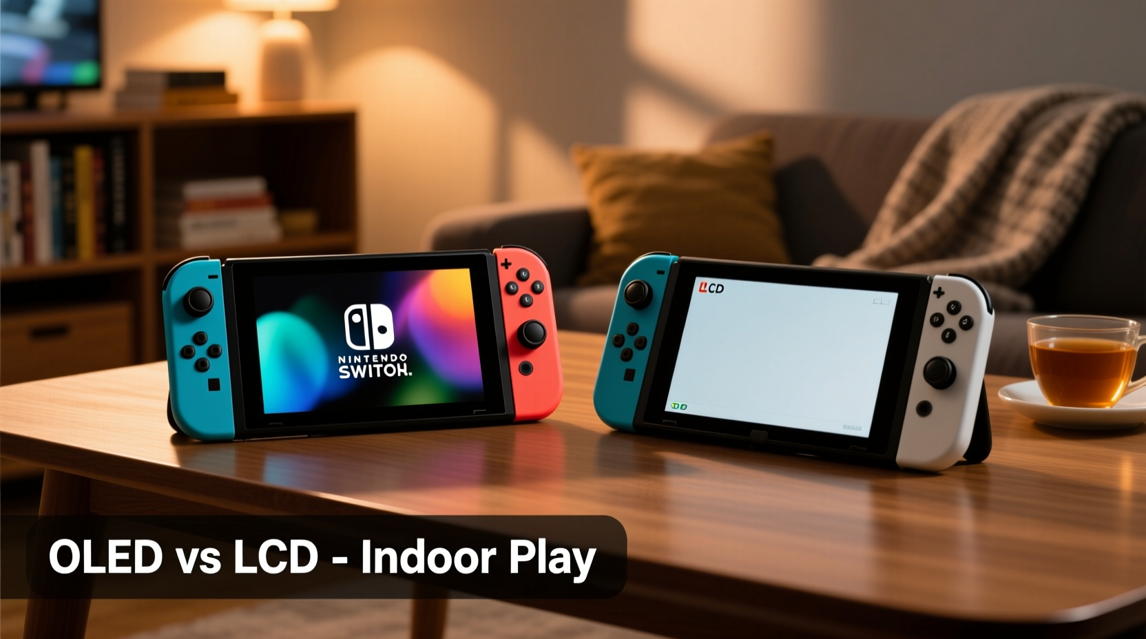 nintendo switch oled vs lcd model is the screen upgrade noticeable for indoor play