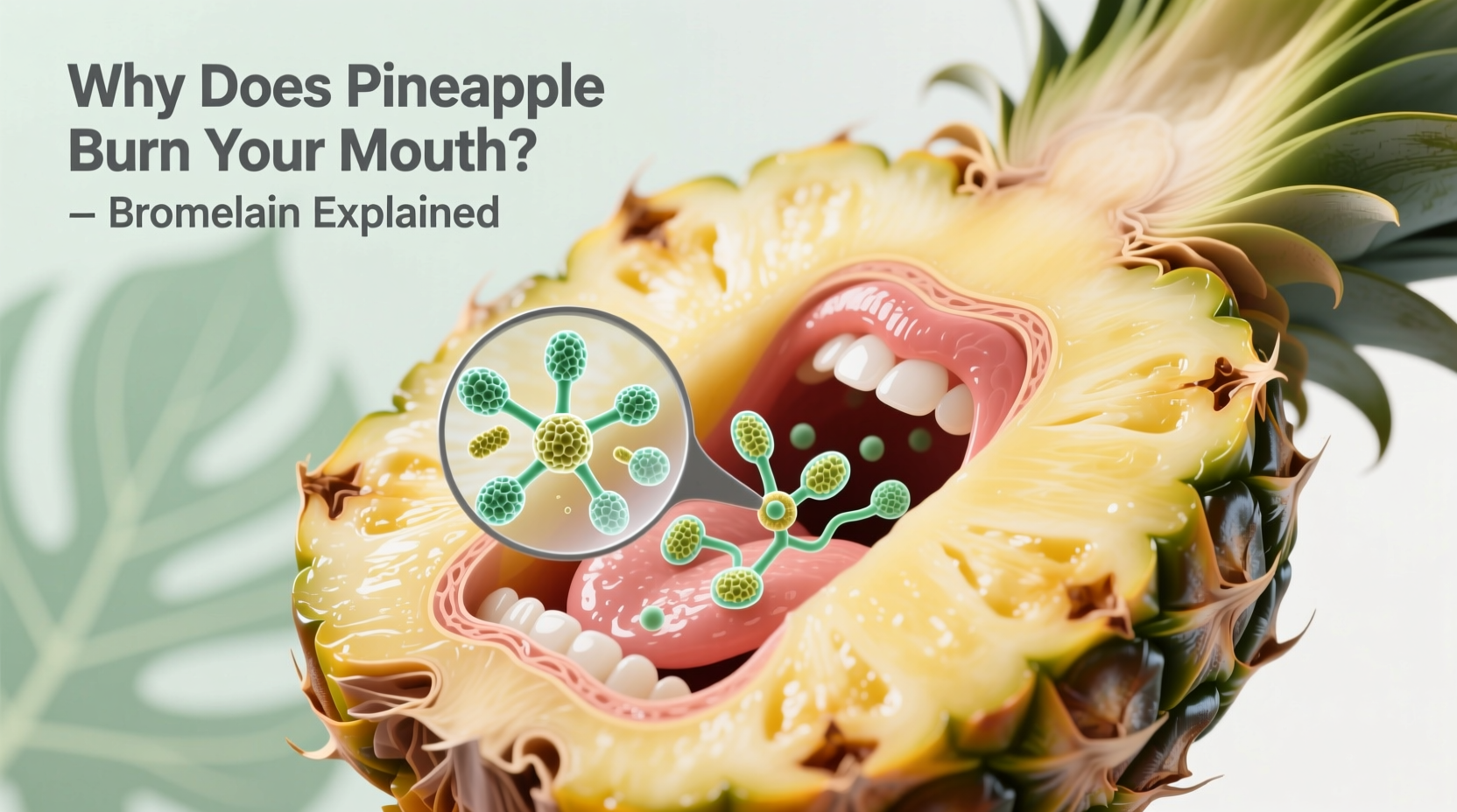 why does pineapple burn my mouth enzyme bromelain explained