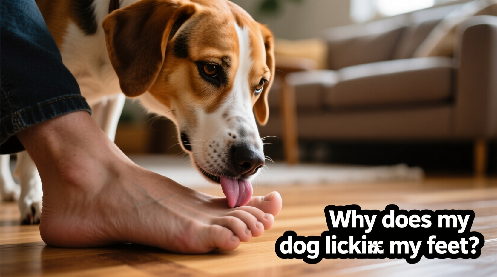 why does my dog lick my feet and what message are they sending