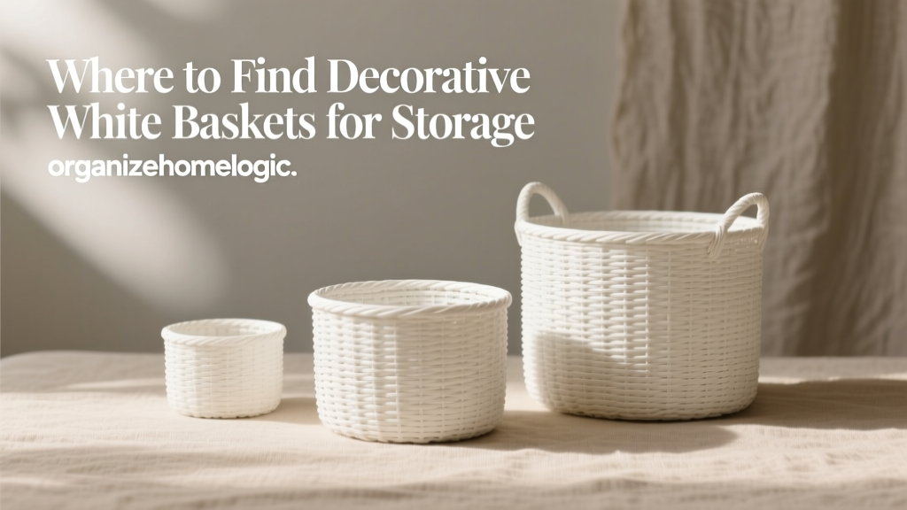Where to Find Decorative White Baskets for Storage